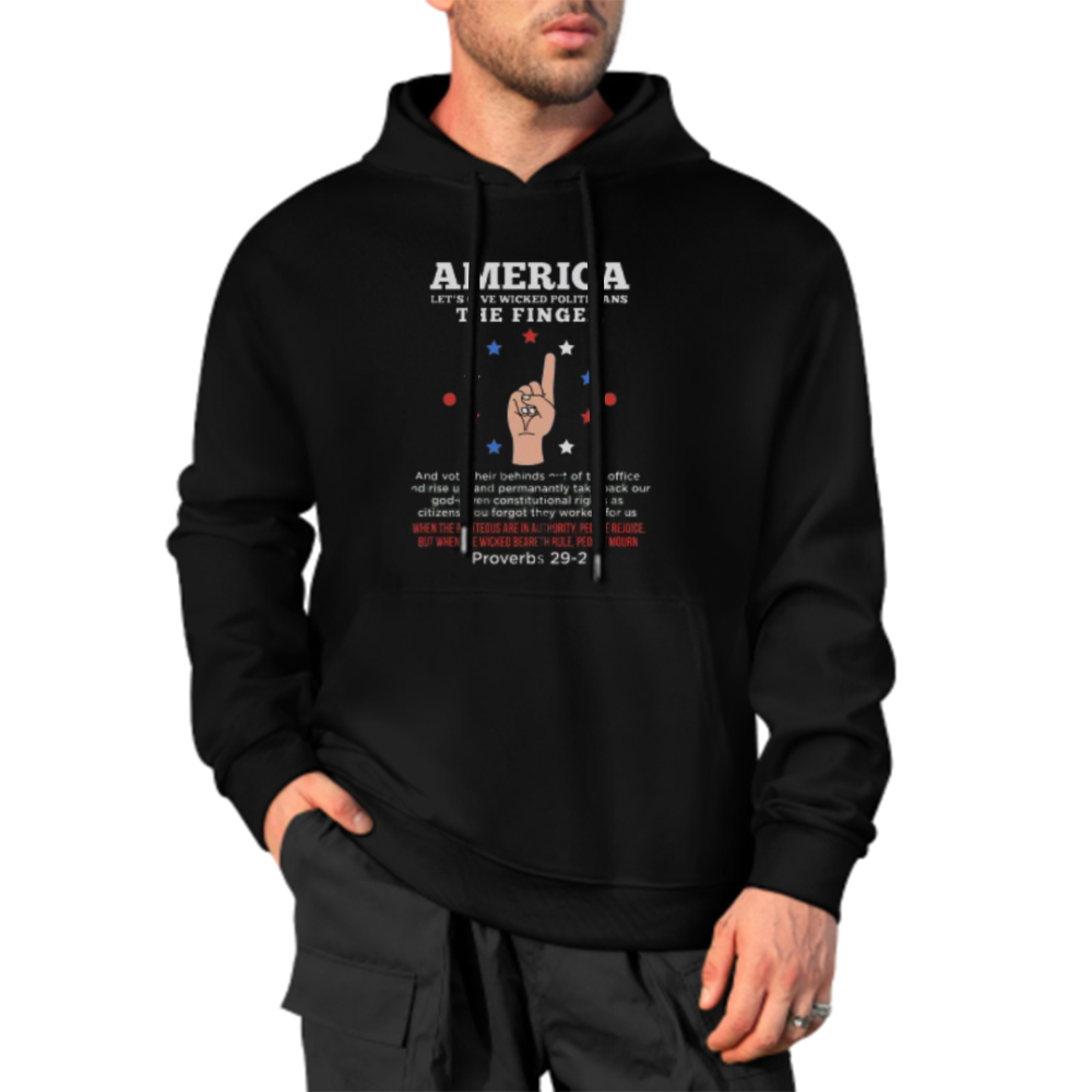 Custom Front & Back Print Cotton Hoodies Custom Men's Long Sleeve Sweatshirts