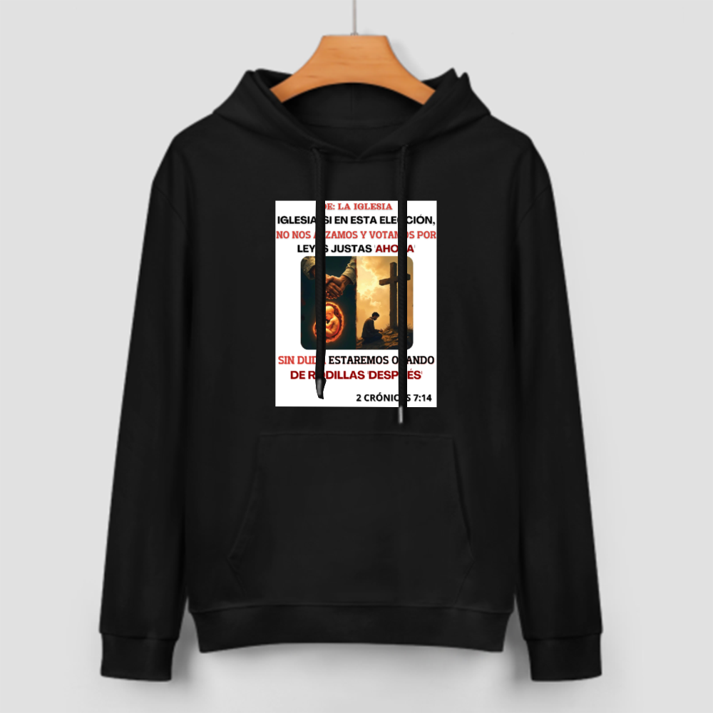 Custom Front & Back Print Cotton Hoodies Custom Men's Long Sleeve Sweatshirts