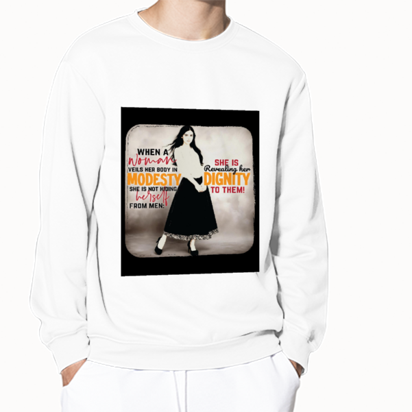 Woman's Dignity Custom Long Sleeve Pullover Shirts Multicolor Cotton Sweatshirt