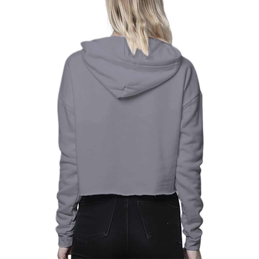 [Front Printing] Custom Women's Lightweight Cropped Hoodies| AFX64CRP