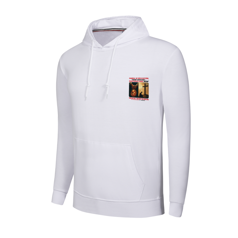 Chest Logo & Back Print Thick Cotton Hoodies Custom Long Sleeve Shirts