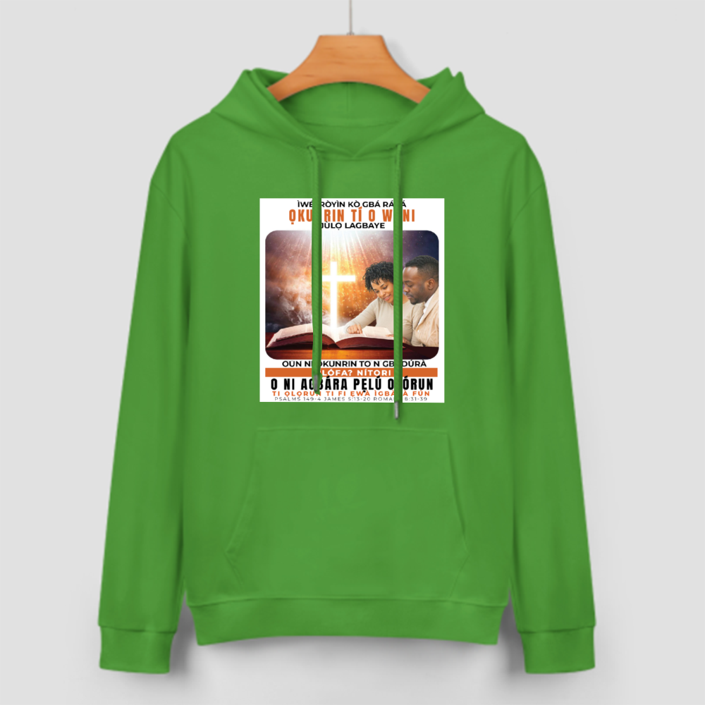 Custom Front & Back Print Cotton Hoodies Custom Men's Long Sleeve Sweatshirts