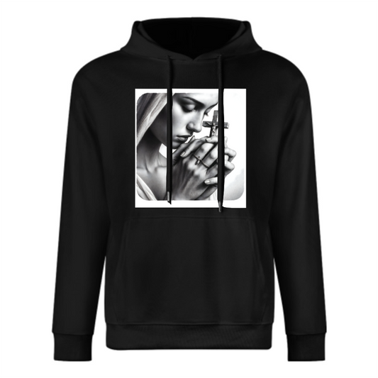 Custom Front & Back Print Cotton Hoodies Custom Men's Long Sleeve Sweatshirts