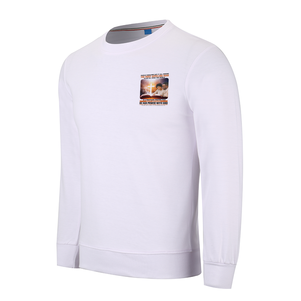 Custom Fashion Shirts Cotton Pullover Sweatshirt with Multicolor