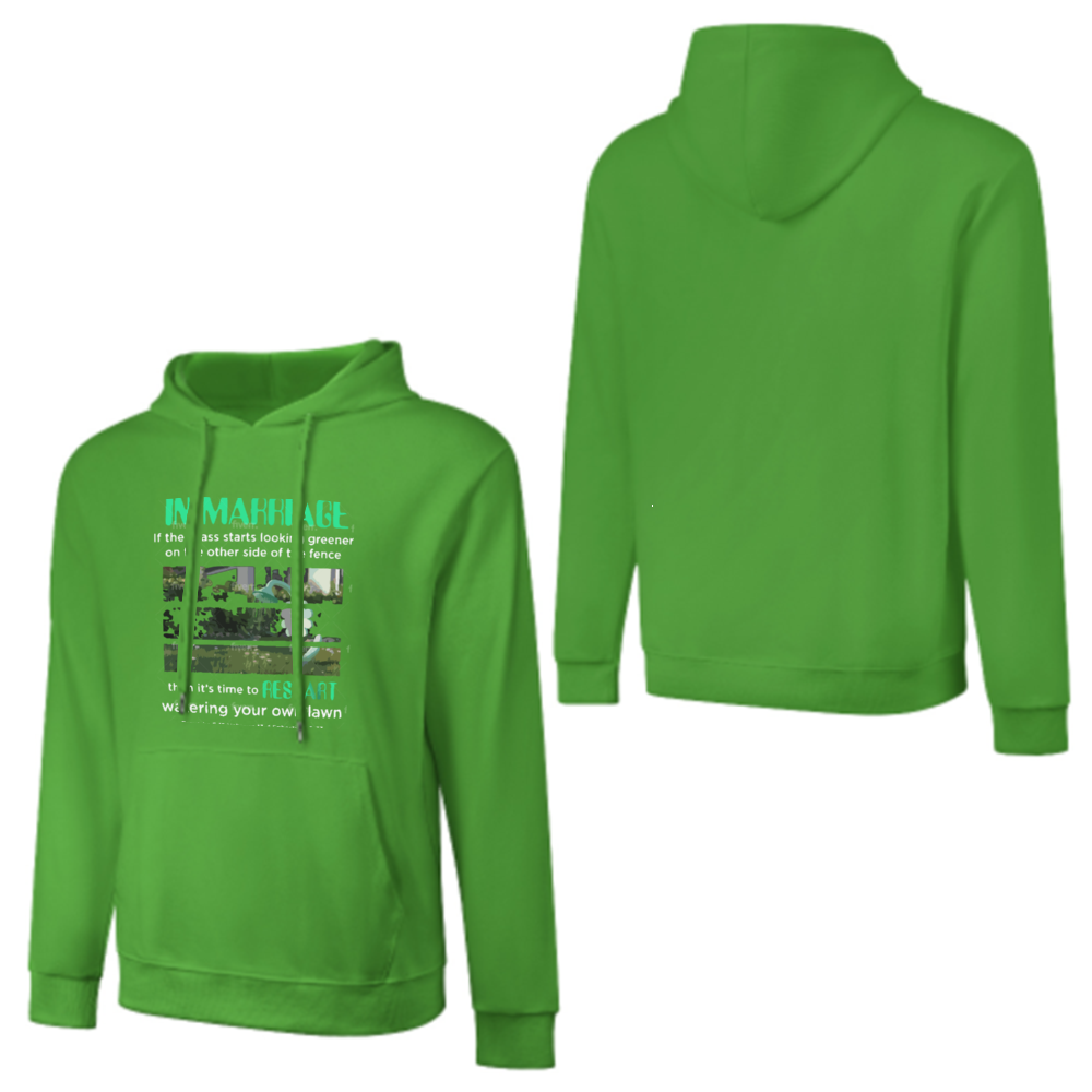 Custom Front & Back Print Cotton Hoodies Custom Men's Long Sleeve Sweatshirts