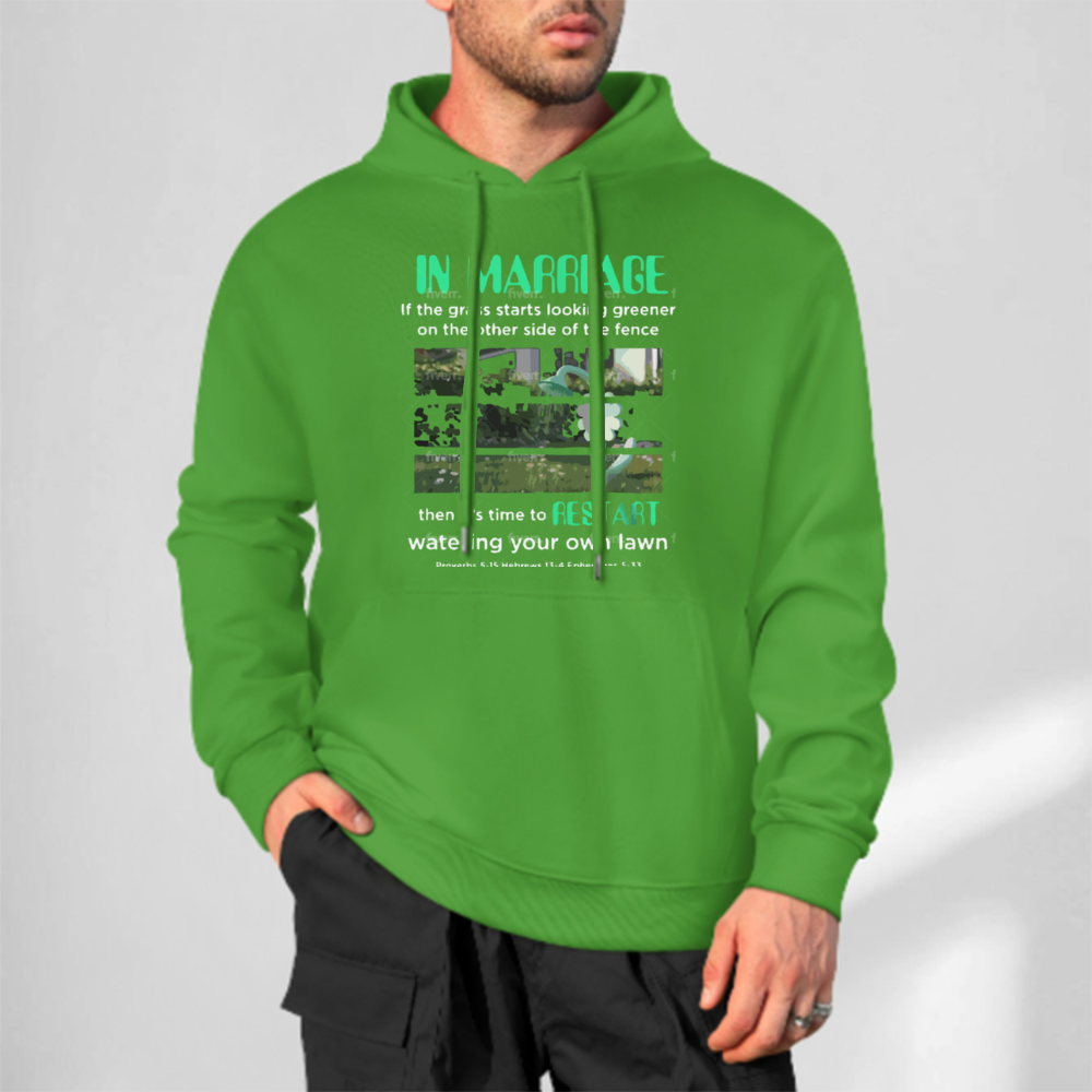 Custom Front & Back Print Cotton Hoodies Custom Men's Long Sleeve Sweatshirts