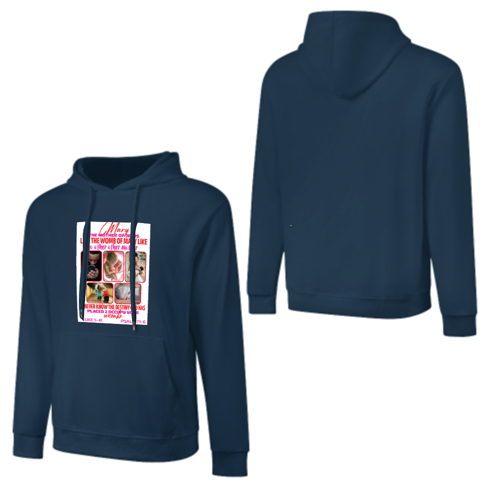 Custom Front & Back Print Cotton Hoodies Custom Men's Long Sleeve Sweatshirts