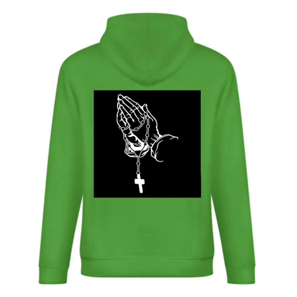 Custom Front & Back Print Cotton Hoodies Custom Men's Long Sleeve Sweatshirts