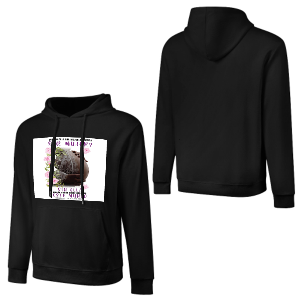 Custom Front & Back Print Cotton Hoodies Custom Men's Long Sleeve Sweatshirts