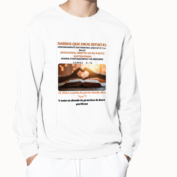 Front & Back Print Thick Cotton Sweatshirt Offset Heat Transfer Print Custom Shirts