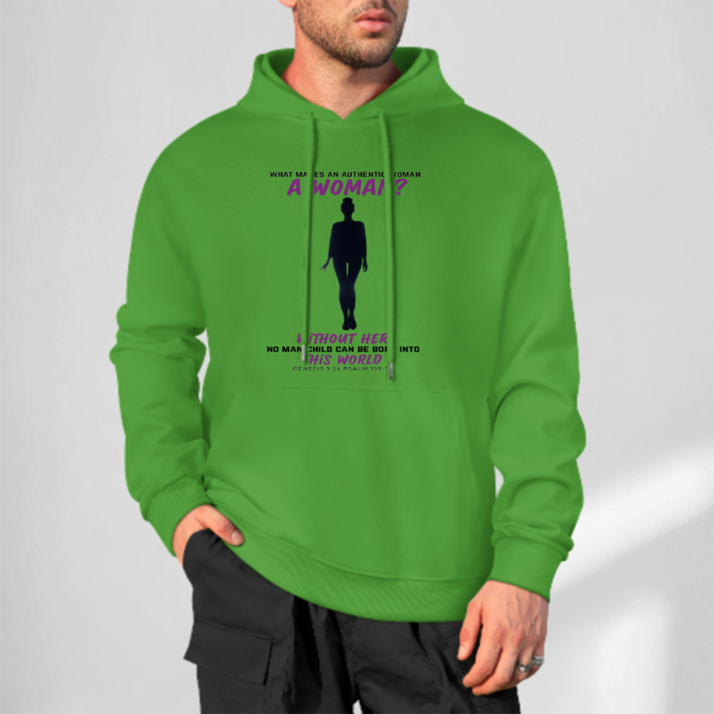 Custom Front & Back Print Cotton Hoodies Custom Men's Long Sleeve Sweatshirts