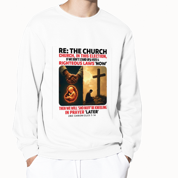 the church Custom Long Sleeve Pullover Shirts Multicolor Cotton Sweatshirt