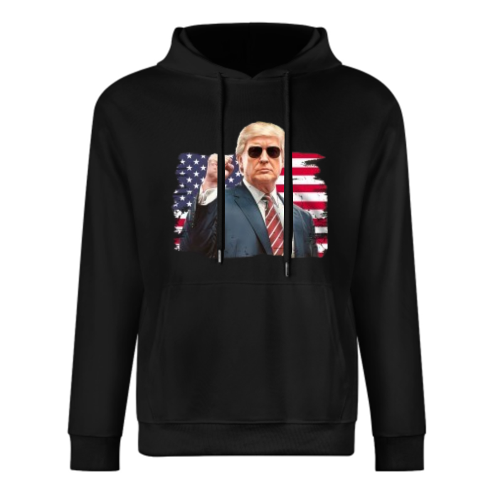 Custom Front & Back Print Cotton Hoodies Custom Men's Long Sleeve Sweatshirts