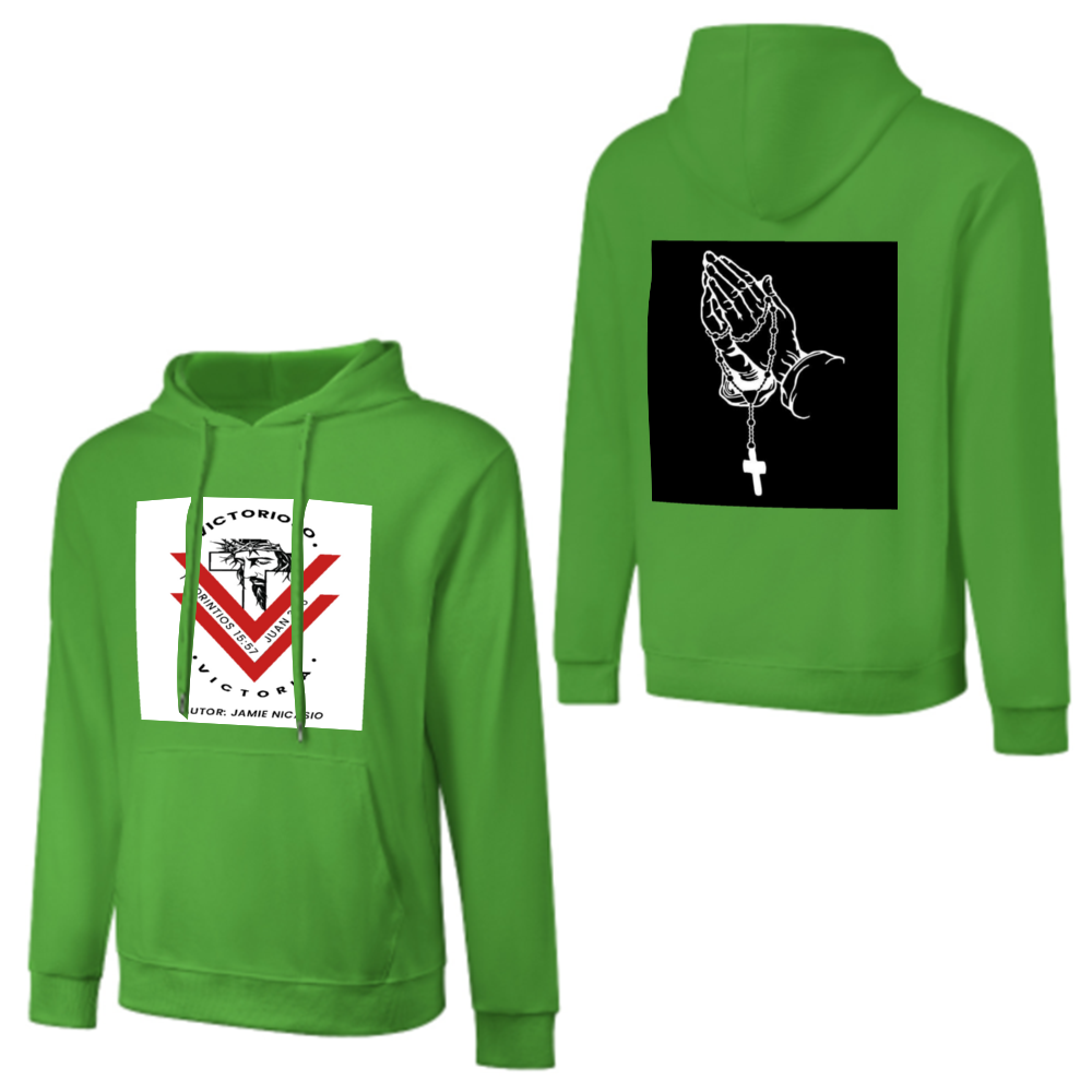 Custom Front & Back Print Cotton Hoodies Custom Men's Long Sleeve Sweatshirts