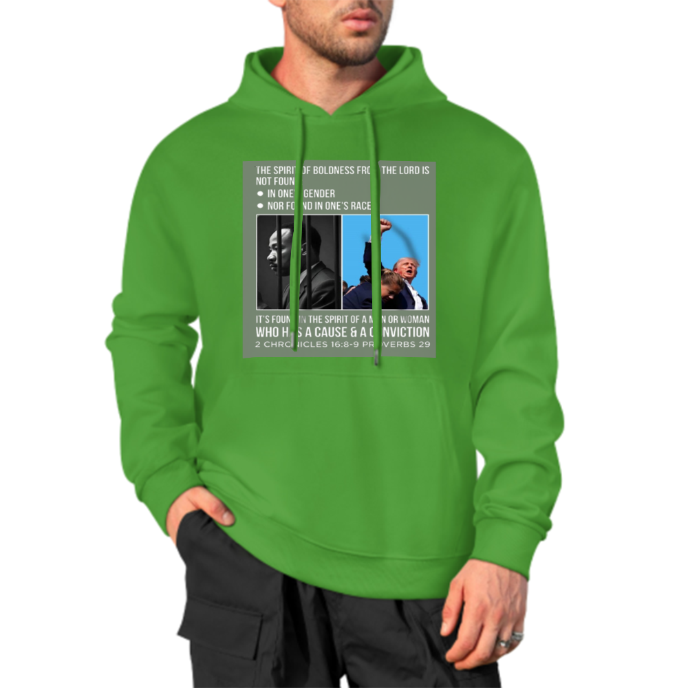 Custom Front & Back Print Cotton Hoodies Custom Men's Long Sleeve Sweatshirts