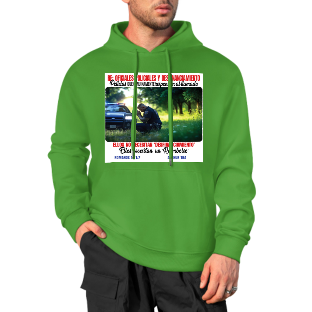 Custom Front & Back Print Cotton Hoodies Custom Men's Long Sleeve Sweatshirts