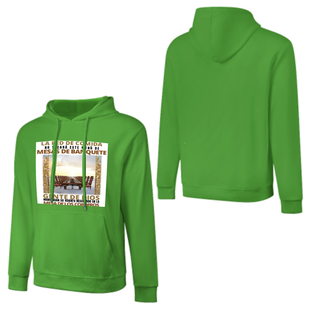 Custom Front & Back Print Cotton Hoodies Custom Men's Long Sleeve Sweatshirts