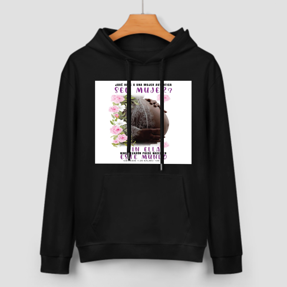 Custom Front & Back Print Cotton Hoodies Custom Men's Long Sleeve Sweatshirts