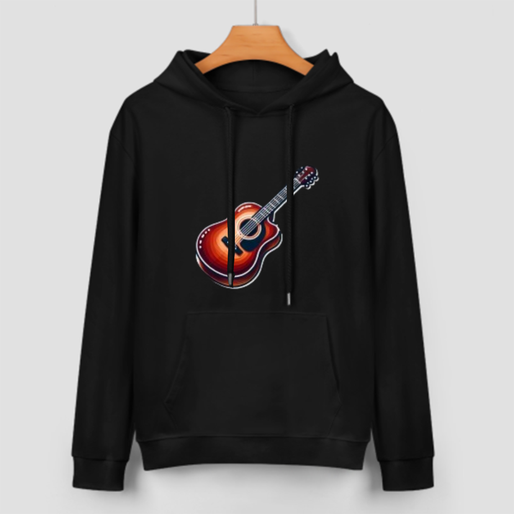 Custom Front & Back Print Cotton Hoodies Custom Men's Long Sleeve Sweatshirts