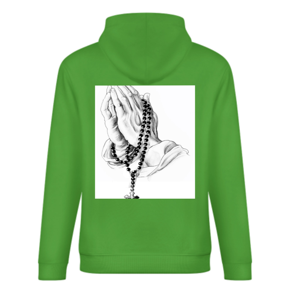 Custom Front & Back Print Cotton Hoodies Custom Men's Long Sleeve Sweatshirts