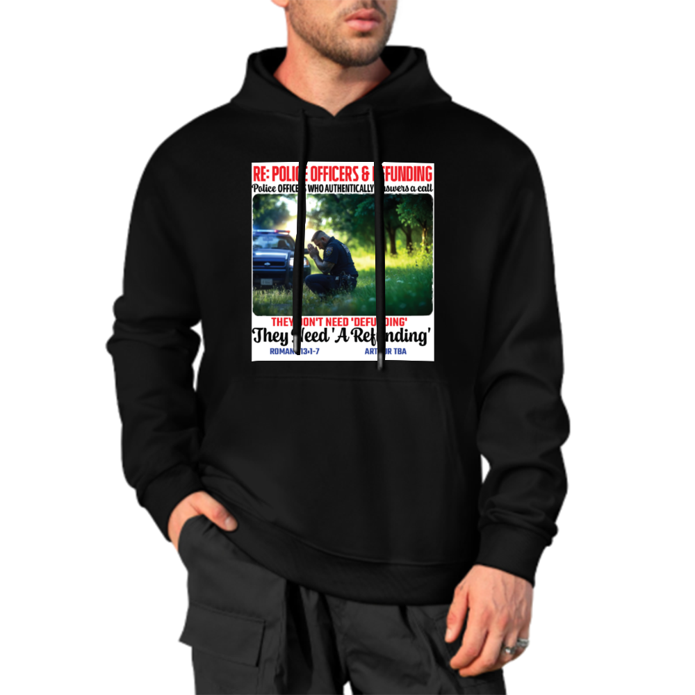 Custom Front & Back Print Cotton Hoodies Custom Men's Long Sleeve Sweatshirts