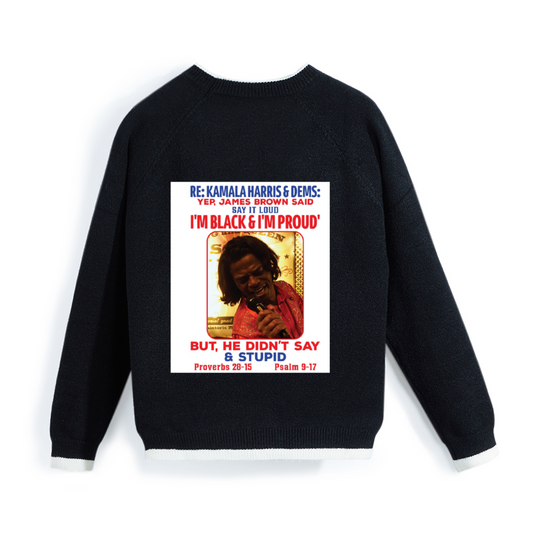 I'm black and proud Custom Men's Long Sleeve Crew Neck Sweaters for Winter