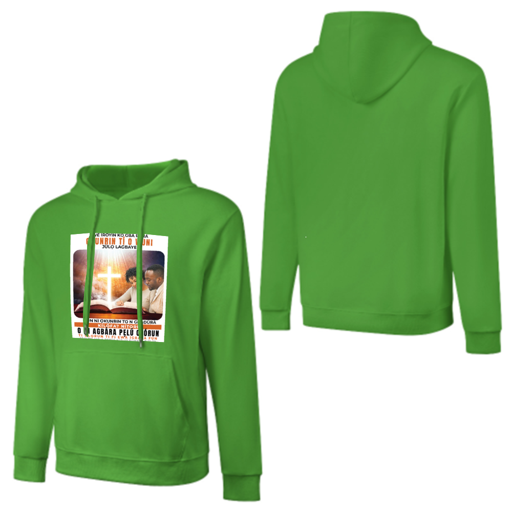 Custom Front & Back Print Cotton Hoodies Custom Men's Long Sleeve Sweatshirts