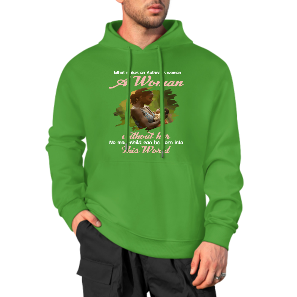 Custom Front & Back Print Cotton Hoodies Custom Men's Long Sleeve Sweatshirts