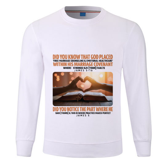 Front & Back Print Thick Cotton Sweatshirt Offset Heat Transfer Print Custom Shirts