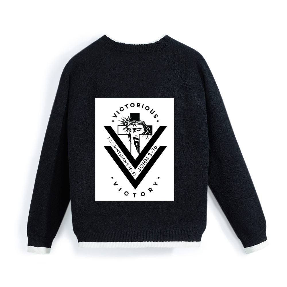 Victorious Custom Men's Long Sleeve Crew Neck Sweaters for Winter