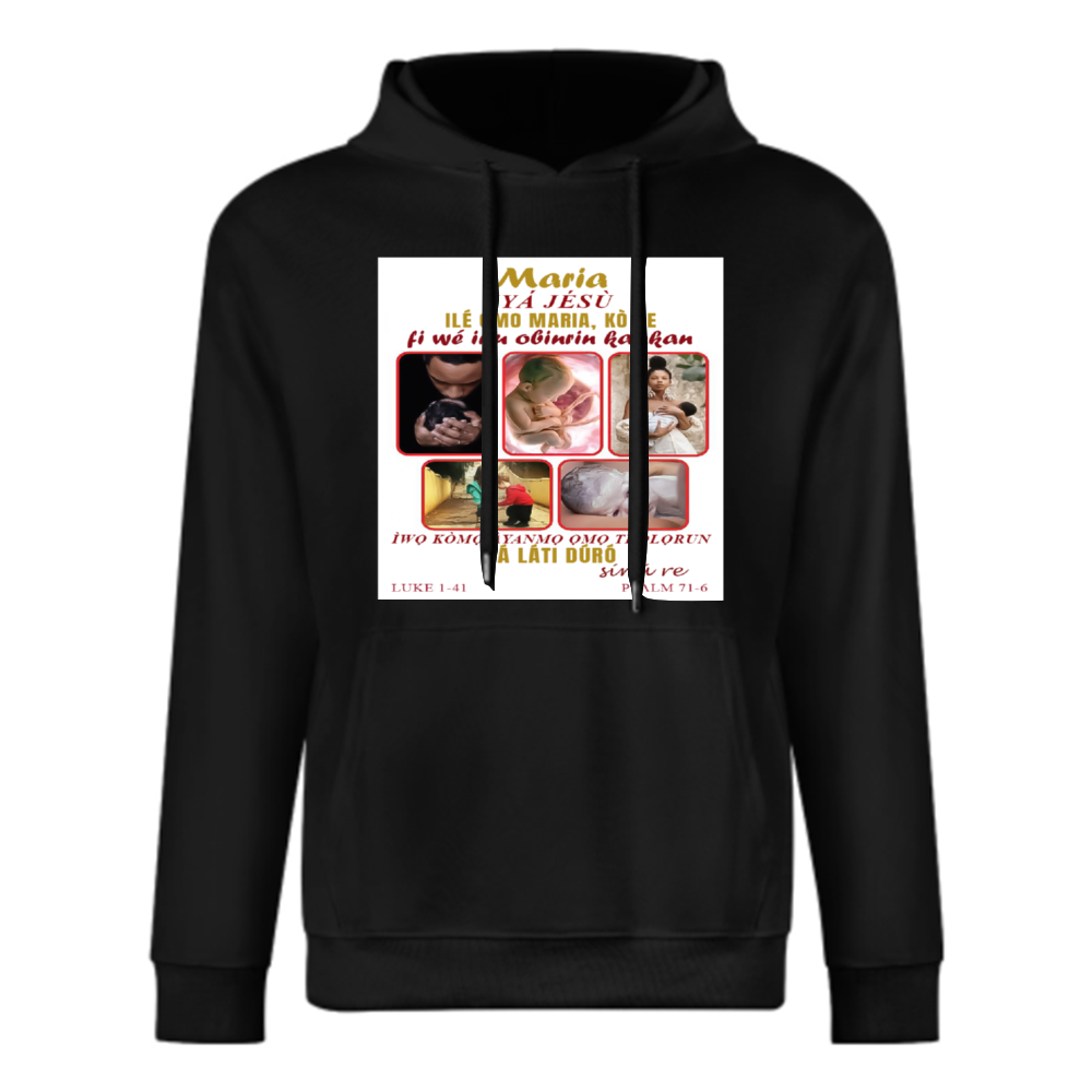 Custom Front & Back Print Cotton Hoodies Custom Men's Long Sleeve Sweatshirts