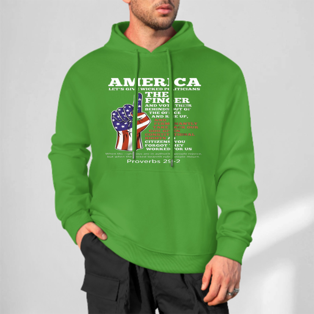 Custom Front & Back Print Cotton Hoodies Custom Men's Long Sleeve Sweatshirts