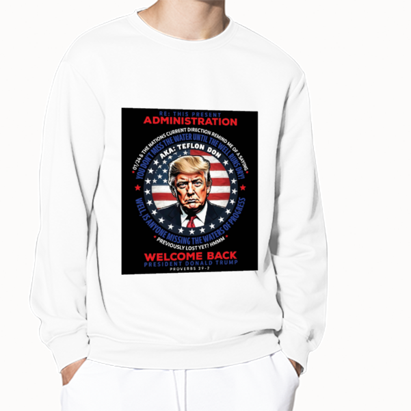 Donald Custom Long Sleeve Pullover Shirts Multicolor Cotton Sweatshirt