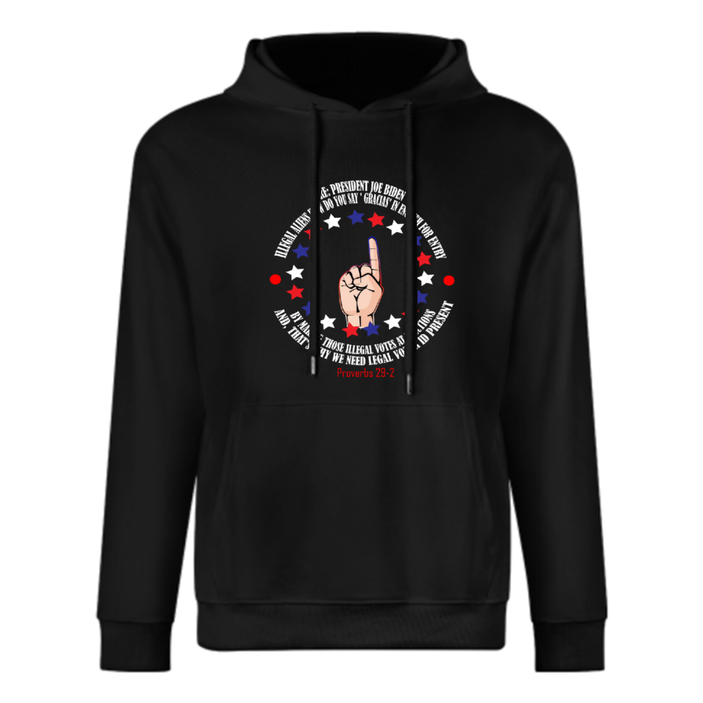 Custom Front & Back Print Cotton Hoodies Custom Men's Long Sleeve Sweatshirts