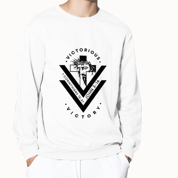 Victorious Custom Long Sleeve Pullover Shirts Multicolor Cotton Sweatshirt