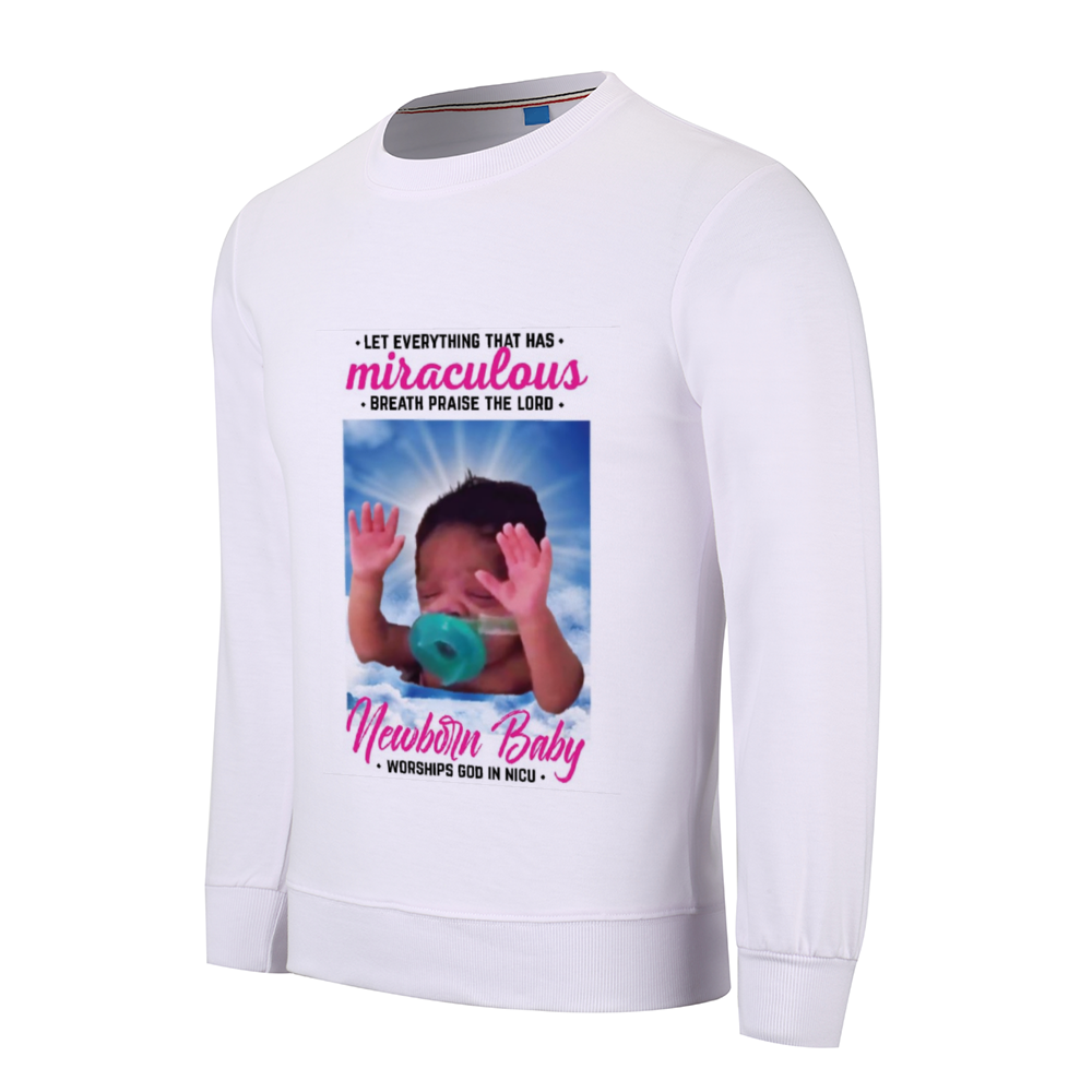 Newborn Baby Custom Long Sleeve Pullover Shirts Multicolor Cotton Sweatshirt